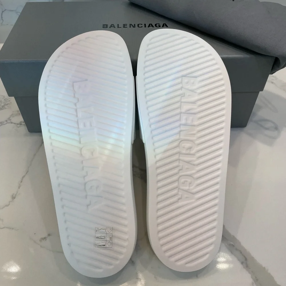 BALENCIAGA Womens Cities Pool Slide Sandals 9 B/39 EU - Picture 5 of 14